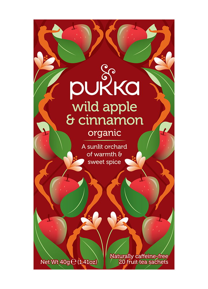Pukka Wild Apple and Cinnamon 20 Tea sachets